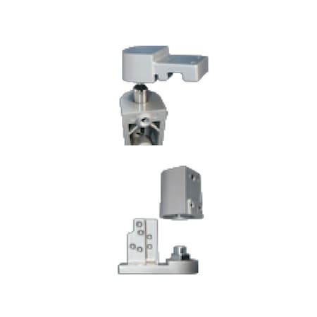 International Door Closers 3/4 Offset Pivot Set For Right 1/8 Recessed Doors, AL Baked Satin Aluminum Paint OP-7002-AL-RH